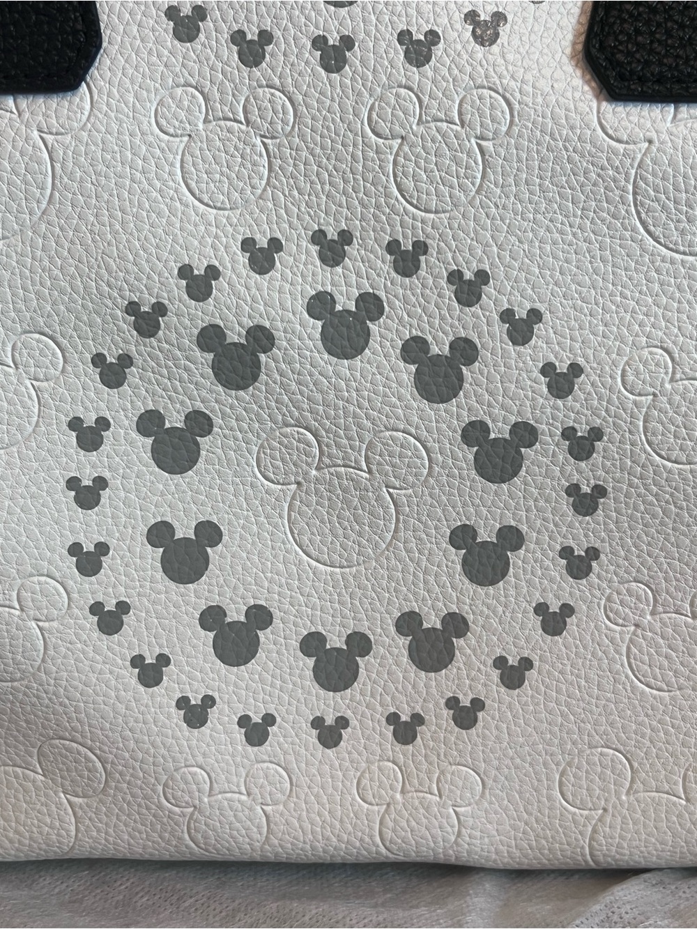 Disney Parks White and Black geometric Satchel Handbag - Picture 6 of 9